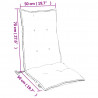 Poduszki na krzesła z wysokim oparciem, 4 szt., wielokolorowe