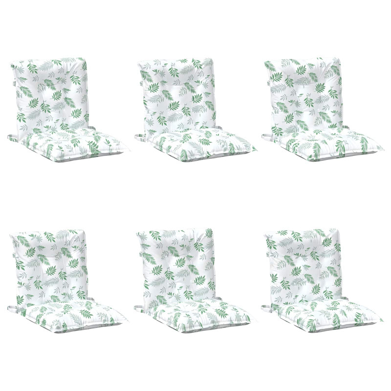 Poduszka na zewnątrz 6 pcs Biały 100 x 50 x 7 cm tkanina