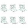 Poduszka na zewnątrz 6 pcs Biały 100 x 50 x 7 cm tkanina