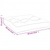 Zestaw poduszek na palety, granatowy, 60x40x12 cm, tkanina