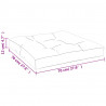 Zestaw poduszek na palety, granatowy, 70x40x12 cm, tkanina