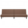 2-osobowa sofa, brązowa, sztuczna skóra