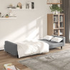 2-osobowa sofa, szara, sztuczna skóra