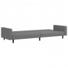 2-osobowa sofa, szara, sztuczna skóra