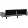 2-osobowa sofa, szara, sztuczna skóra
