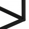 Stolik konsolowy, 110x30x75 cm, surowe drewno mango i żelazo