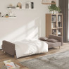 2-osobowa kanapa, 2 poduszki, kolor taupe, tapicerowana tkaniną