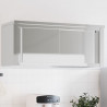 Wisząca szafka kuchenna z drzwiami przesuwnymi, stal nierdzewna