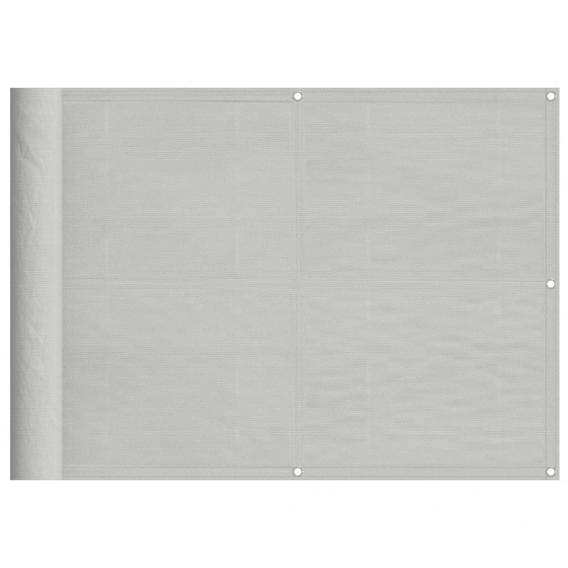 Parawan balkonowy, jasnoszary, 75x800 cm 100% poliester Oxford