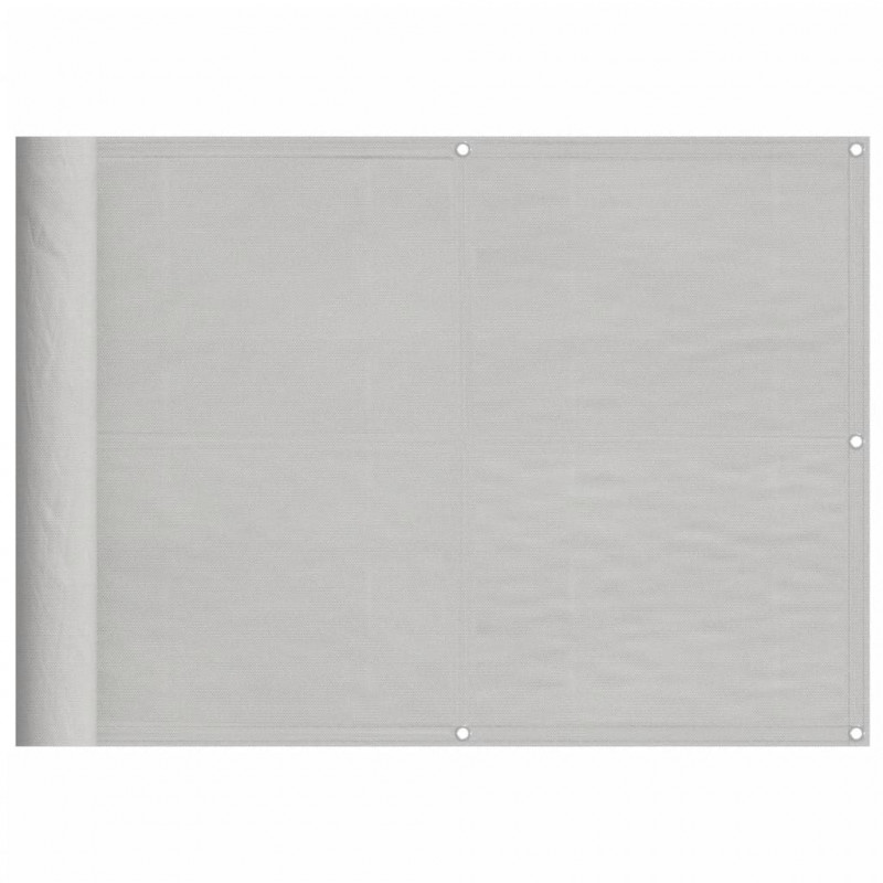 Parawan balkonowy, jasnoszary, 75x1000 cm 100% poliester Oxford