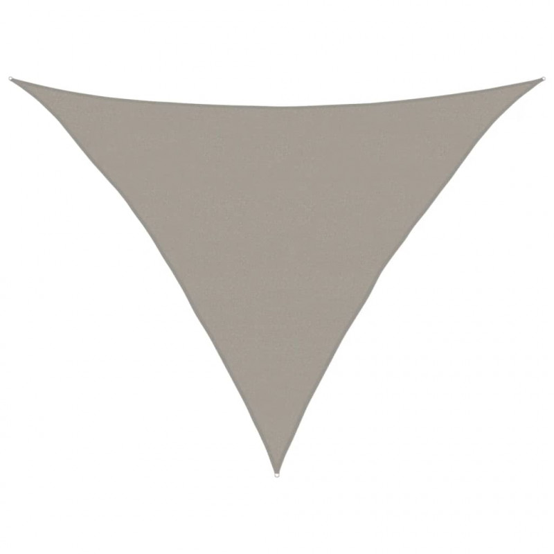 Żagiel przeciwsłoneczny, 160 g/m², jasnoszary, 5x5x6 m, HDPE