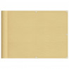 Parawan balkonowy, piaskowy, 75x1000 cm, 100% poliester Oxford