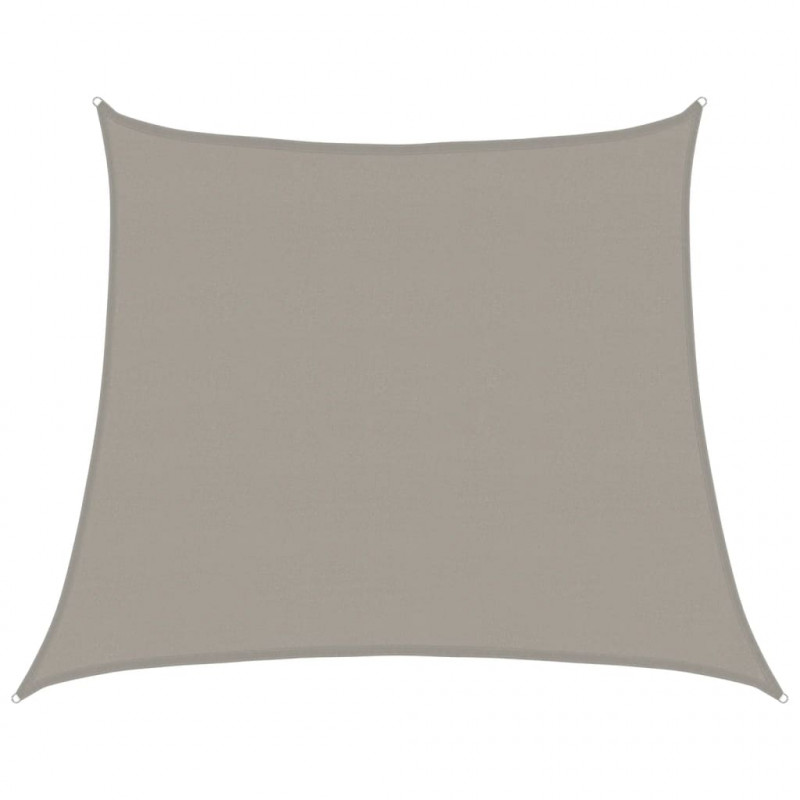 Żagiel przeciwsłoneczny, 160 g/m², trapez, jasnoszary, 4/5x4 m