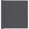 Parawan balkonowy, antracyt, 120x800 cm, 100% poliester Oxford