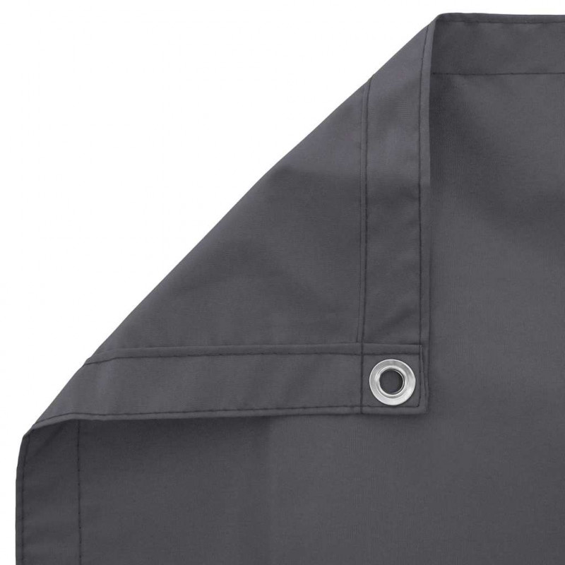 Parawan balkonowy, antracyt, 120x800 cm, 100% poliester Oxford