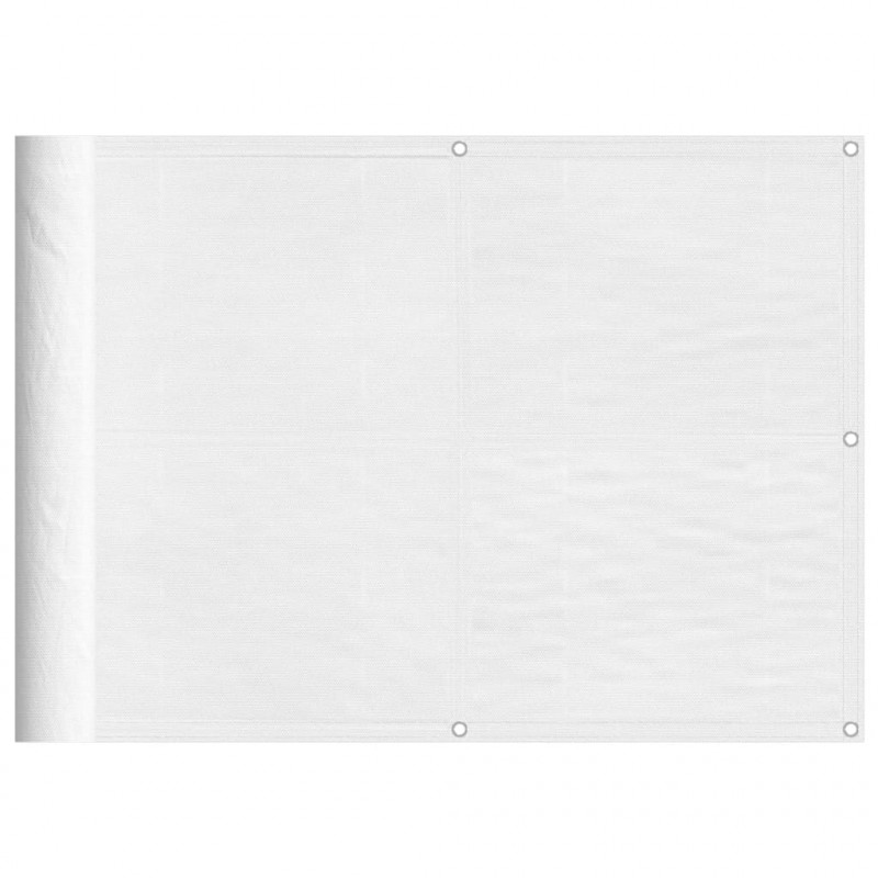 Parawan balkonowy, biały, 75x700 cm, 100% poliester Oxford
