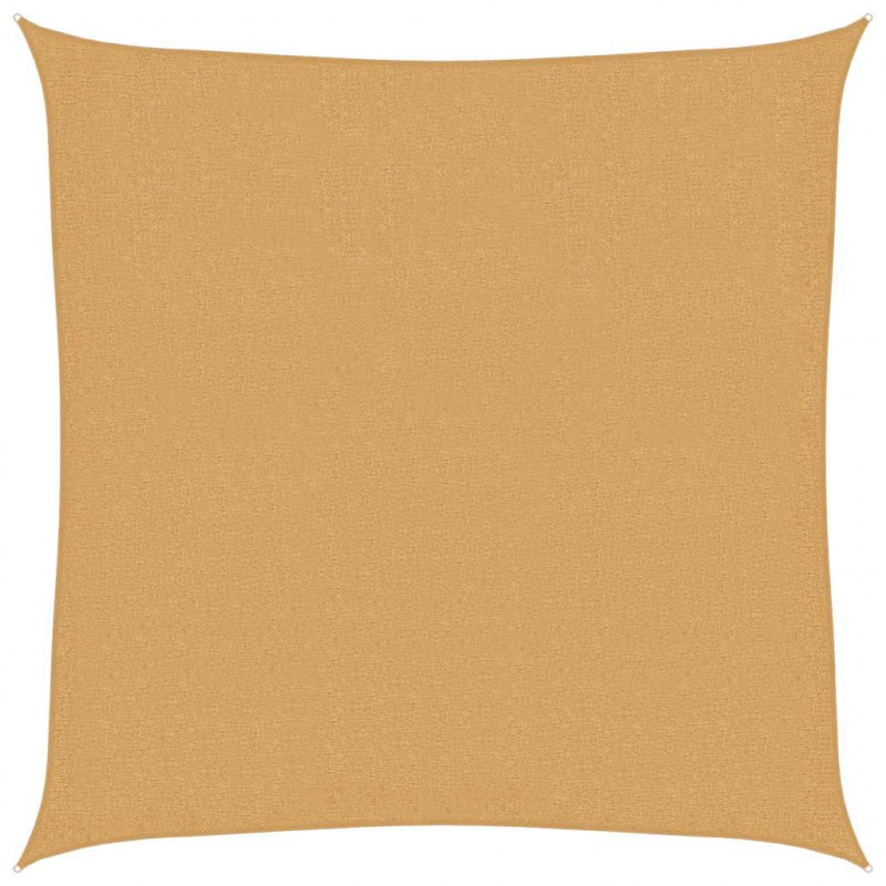 Żagiel przeciwsłoneczny, 160 g/m², piaskowy, 2,5x2,5 m, HDPE