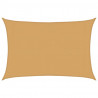 Żagiel przeciwsłoneczny, 160 g/m², piaskowy, 3x5 m, HDPE