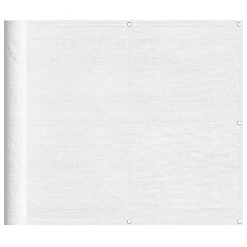 Parawan balkonowy, biały, 90x800 cm, 100% poliester Oxford
