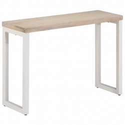Stolik konsolowy, brązowy, 110x35x76 cm, drewno mango i żelazo