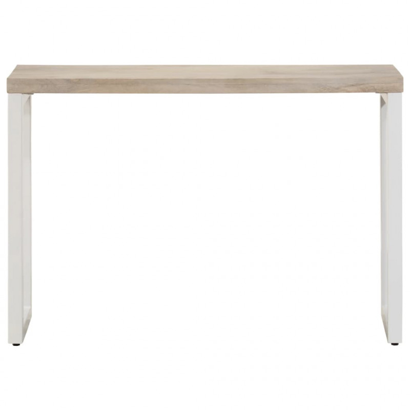 Stolik konsolowy, brązowy, 110x35x76 cm, drewno mango i żelazo