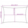 Żagiel przeciwsłoneczny, 160 g/m², piaskowy, 5x6 m, HDPE