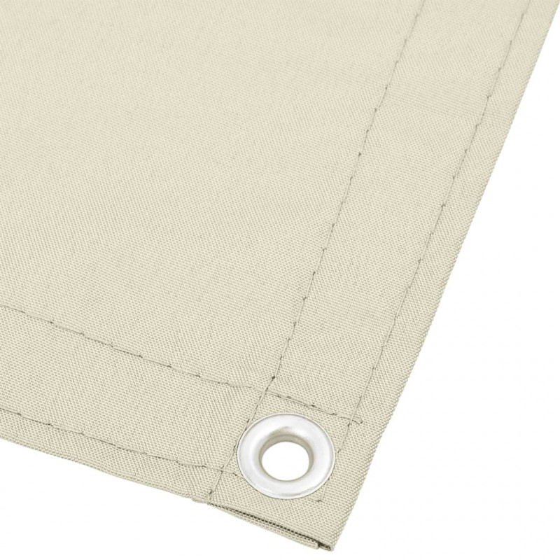 Parawan balkonowy, kremowy, 75x1000 cm, 100% poliester Oxford