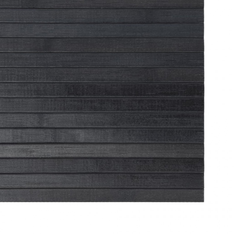 Dywan prostokątny, szary, 60x100 cm, bambusowy