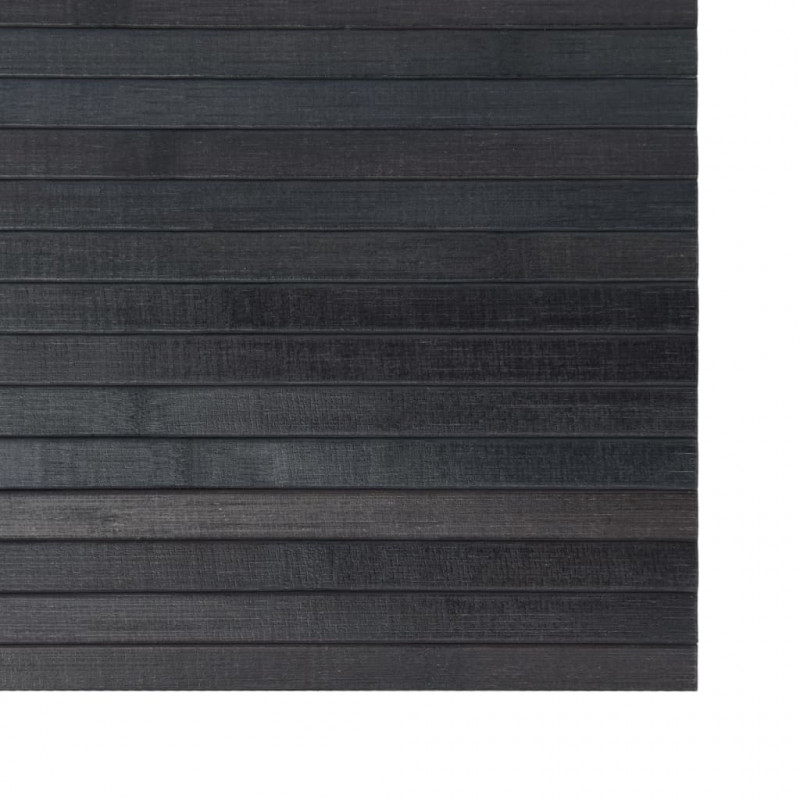 Dywan prostokątny, szary, 60x300 cm, bambusowy