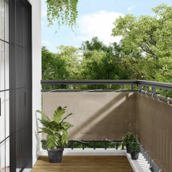 Parawan balkonowy, taupe, 75x1000 cm, 100% poliester Oxford