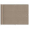 Parawan balkonowy, taupe, 75x1000 cm, 100% poliester Oxford