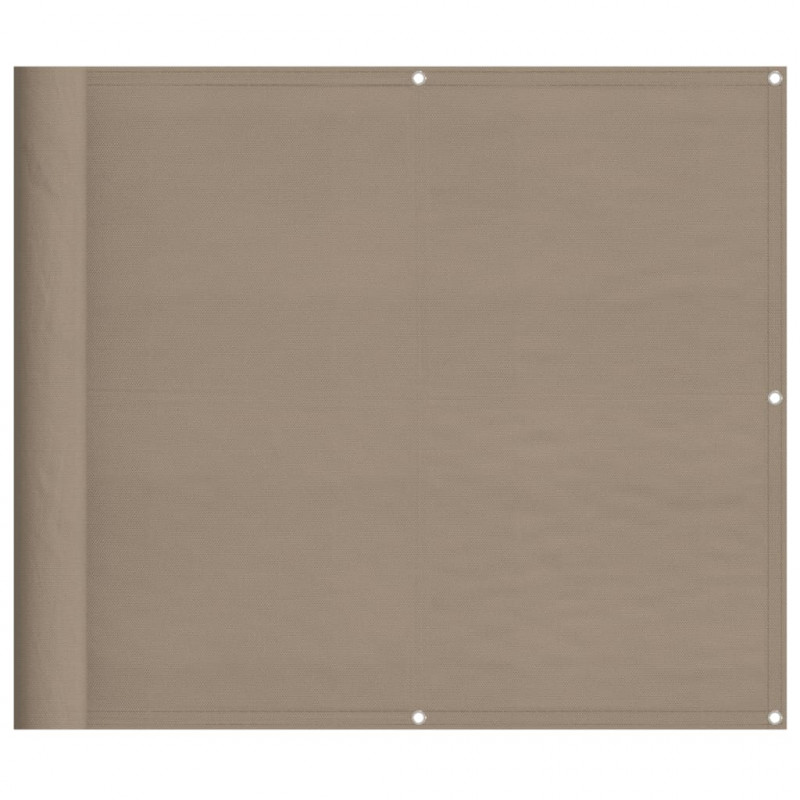 Parawan balkonowy, taupe, 90x1000 cm, 100% poliester Oxford