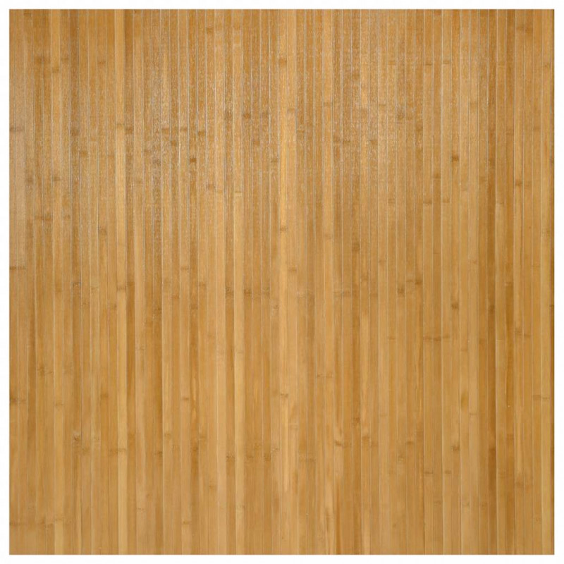 Dywan prostokątny, naturalny, 100x100 cm, bambusowy