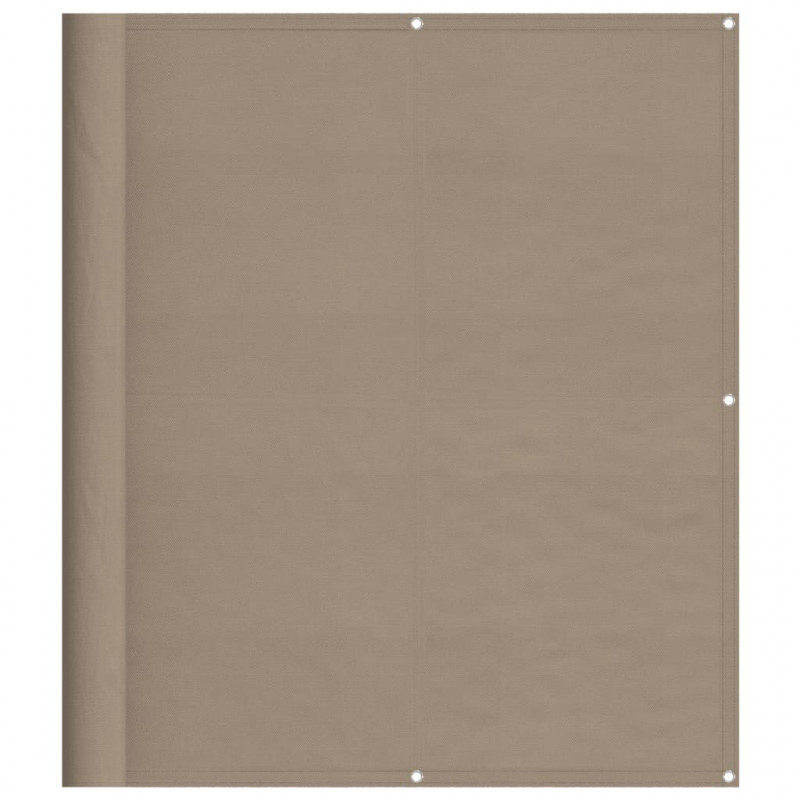 Parawan balkonowy, taupe, 120x700 cm, 100% poliester Oxford