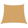 Żagiel przeciwsłoneczny, 160 g/m², trapez, jasnoszary, 3/4x3 m