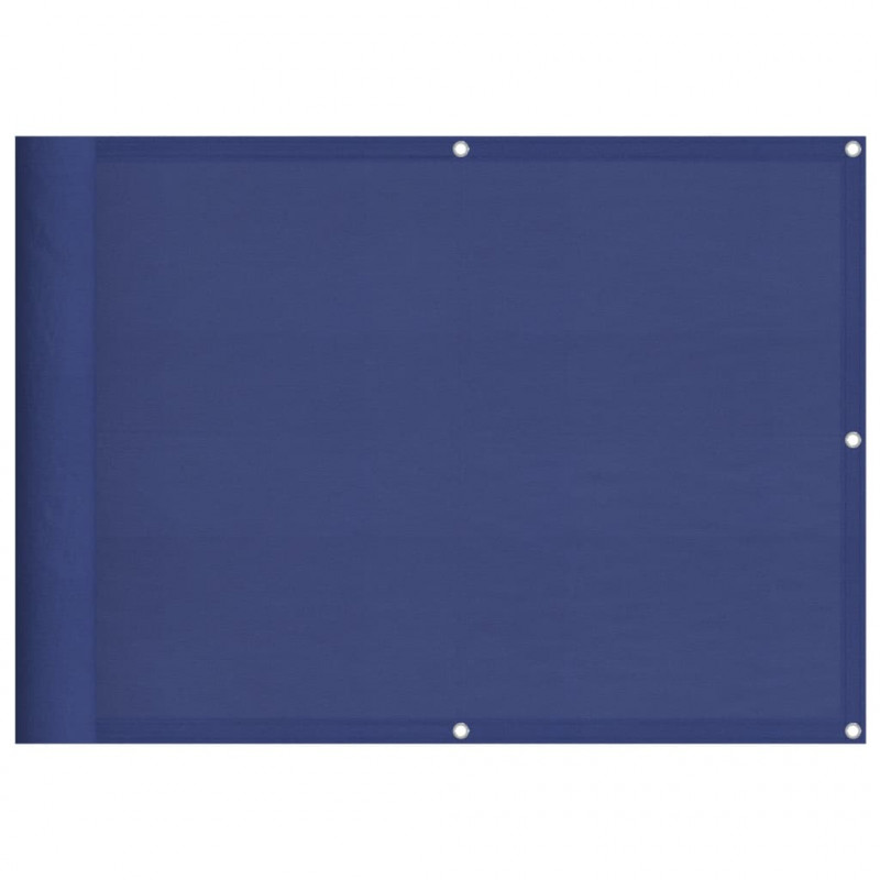 Parawan balkonowy, niebieski, 75x700 cm, 100% poliester Oxford