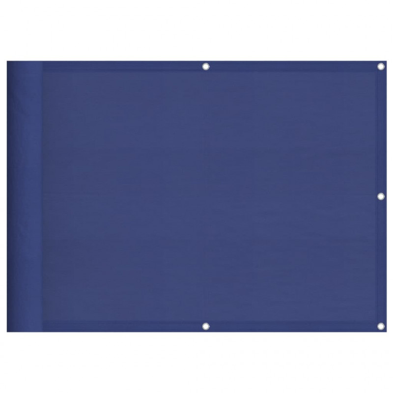 Parawan balkonowy, niebieski, 75x1000 cm, 100% poliester Oxford