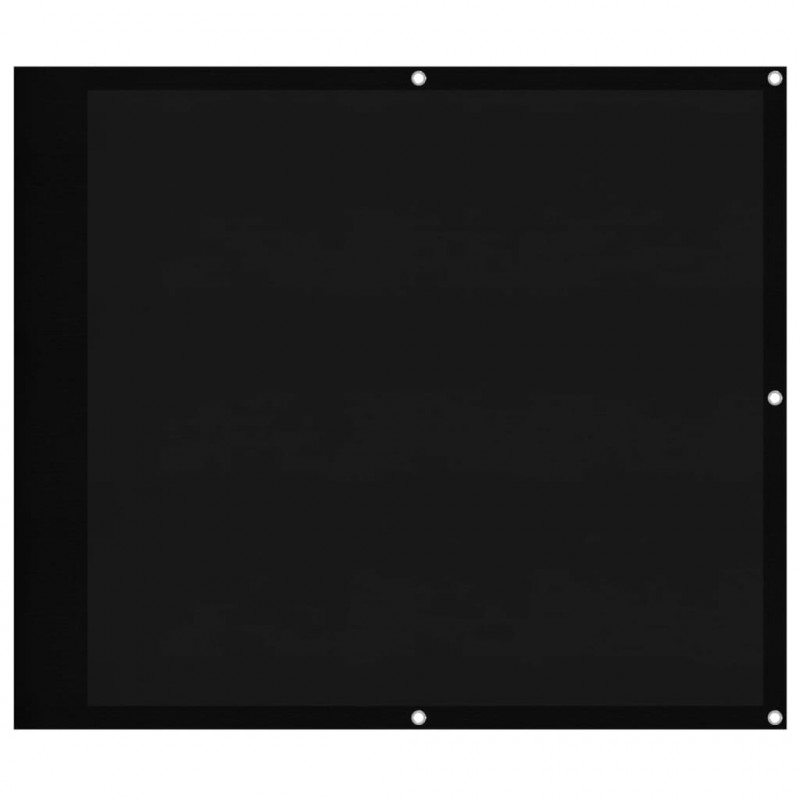 Parawan balkonowy, czarny, 90x1000 cm, 100% poliester Oxford