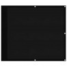 Parawan balkonowy, czarny, 90x1000 cm, 100% poliester Oxford