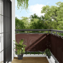 Parawan balkonowy, brązowy, 75x1000 cm, 100% poliester Oxford