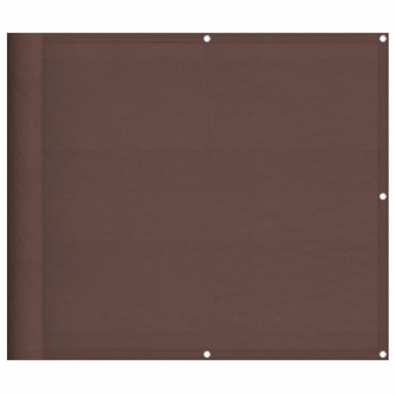 Parawan balkonowy, brązowy, 90x1000 cm, 100% poliester Oxford