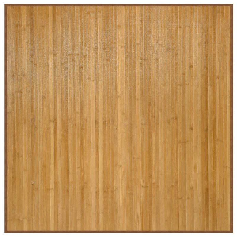 Dywan kwadratowy, naturalny, 100x100 cm, bambusowy