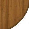Dywan okrągły, brązowy, 60 cm, bambusowy
