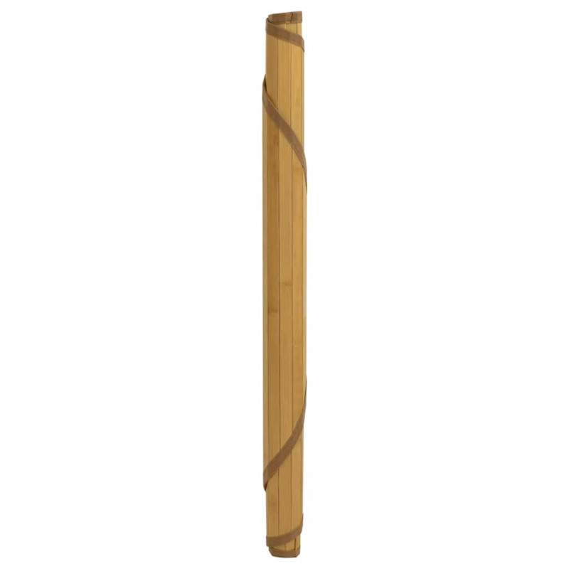 Dywan okrągły, naturalny, 80 cm, bambusowy