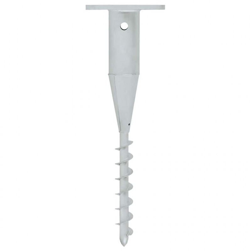 Podstawa pod parasol, wkręcana w ziemię, 16x16x52 cm, stal