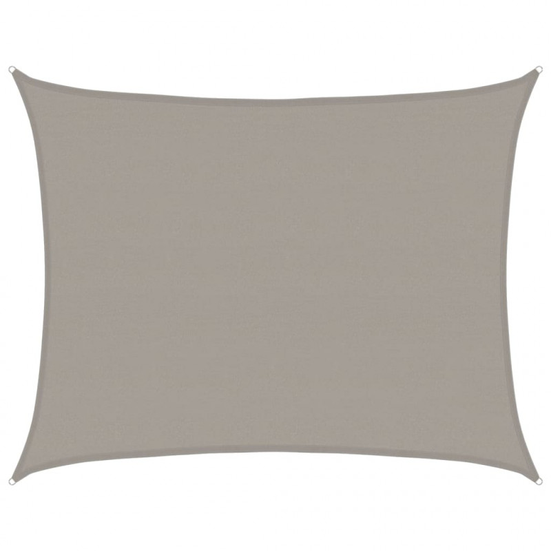 Żagiel przeciwsłoneczny, 160 g/m², jasnoszary, 6x7 m, HDPE