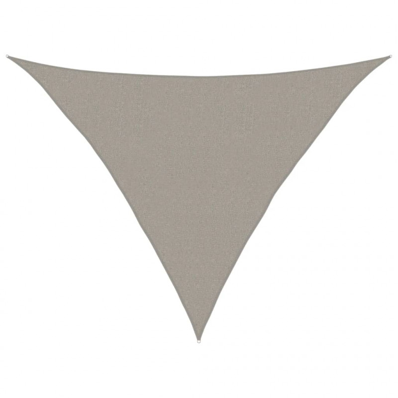 Żagiel przeciwsłoneczny, 160 g/m², jasnoszary, 2,5x2,5x3,5 m