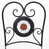 Składane krzesła bistro, 2 szt,. terakotowo-białe, ceramiczne