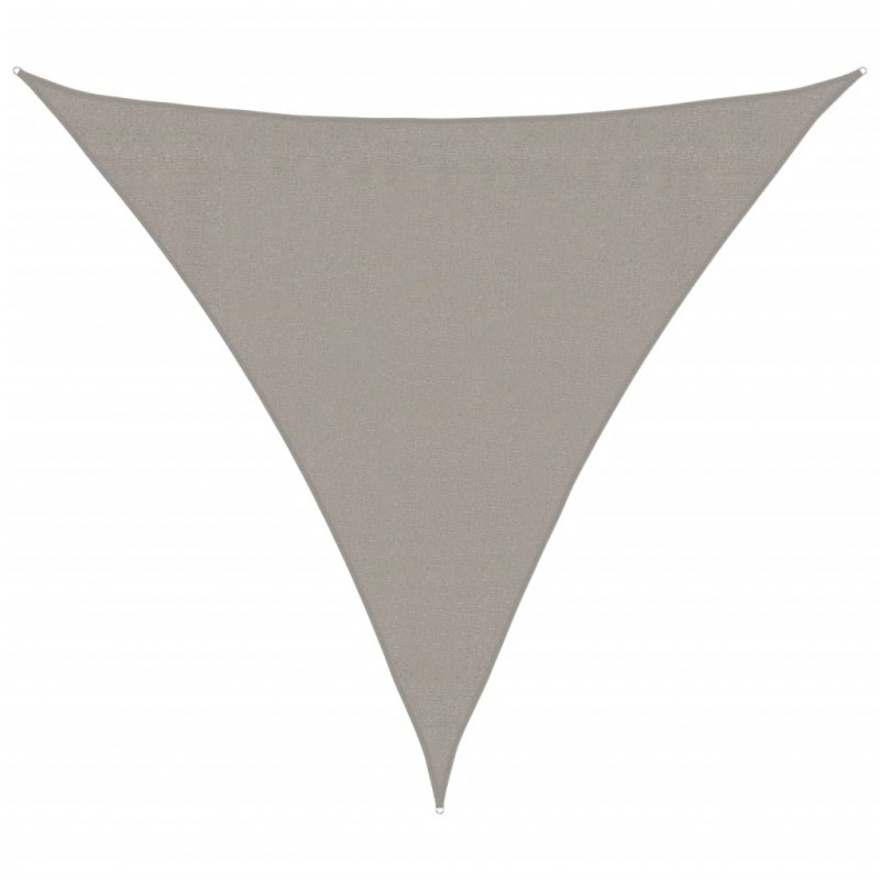Żagiel przeciwsłoneczny, 160 g/m², jasnoszary, 3,6x3,6x3,6 m