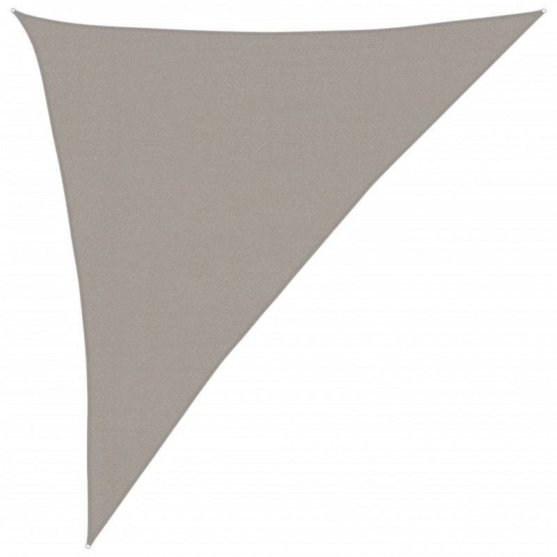 Żagiel przeciwsłoneczny, 160 g/m², jasnoszary, 3x4x5 m, HDPE